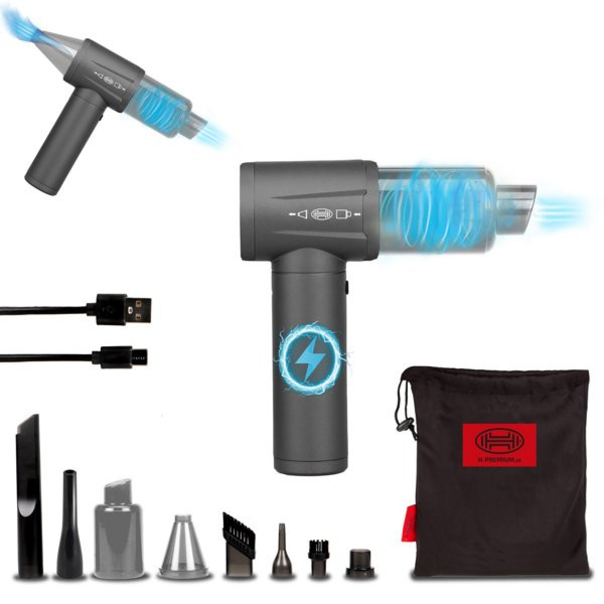 ALCA HEYNER 2-in-1 VacuDuster Pro Akku-Staubsauger, 90 W, HEPA-Filter, ALC-238300