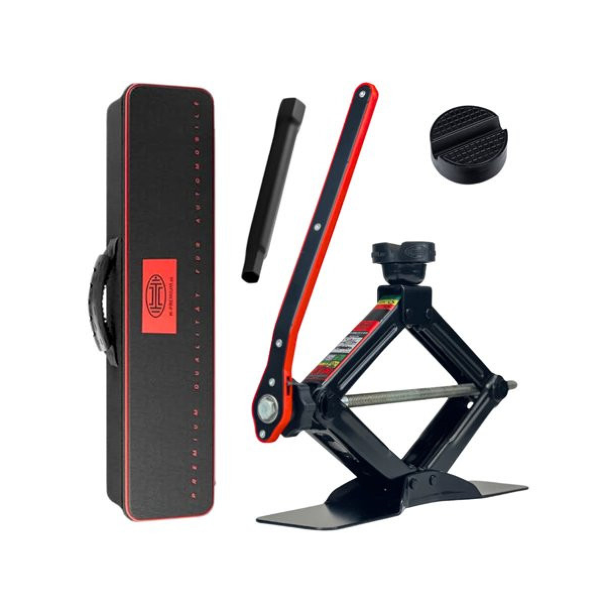 ALCA HYENER Premium Scherenhebebühne mit runder Stütze, 1,5 T "Black Edition" 