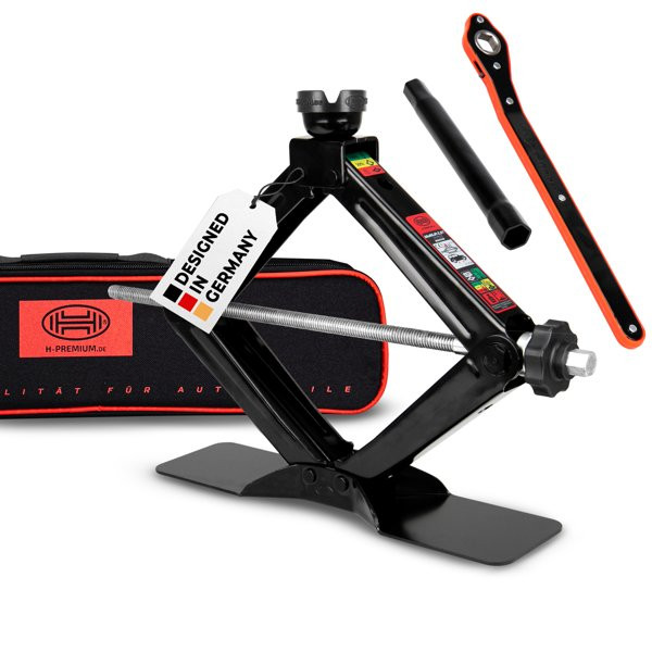 ALCA HYENER Premium Scherenhebebühne mit runder Stütze, 2,0 T "Black Edition" 