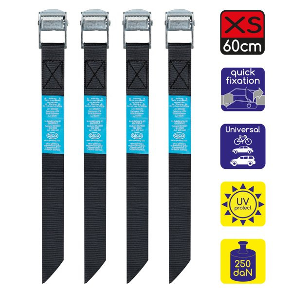 ALCA-Befestigungsriemen 4 x 60 cm, mit Schnellverschluss 