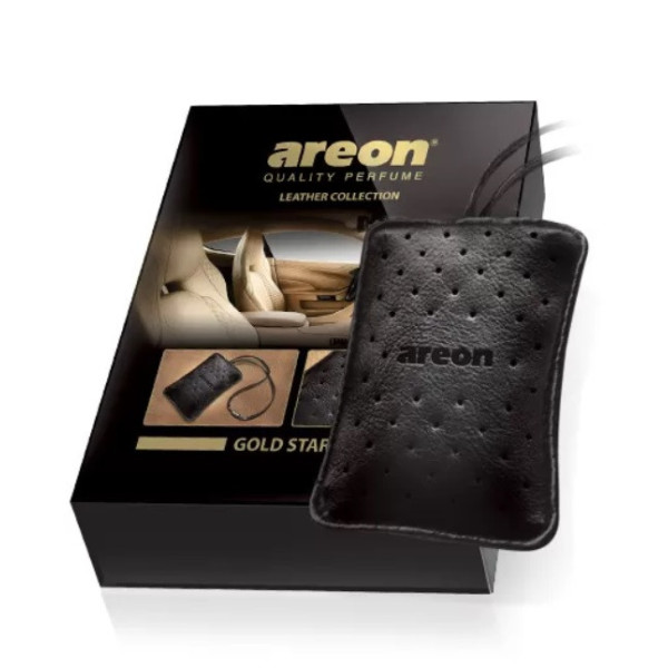 AREON Leather Gold Star Lufterfrischer in einer Box