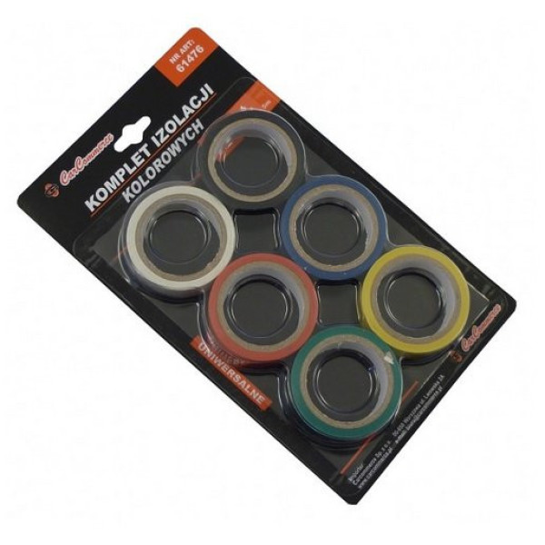 CARCOMMERCE Spalvotų izoliacijų komplektas 6vnt CARCOMMERCE Spalvotų izoliacijų komplektas 6vnt