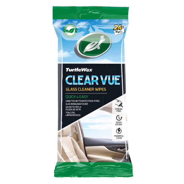 TURTLE WAX Clear vue glass wipes 24PK X6, Glasreinigungstücher, 24 Stück