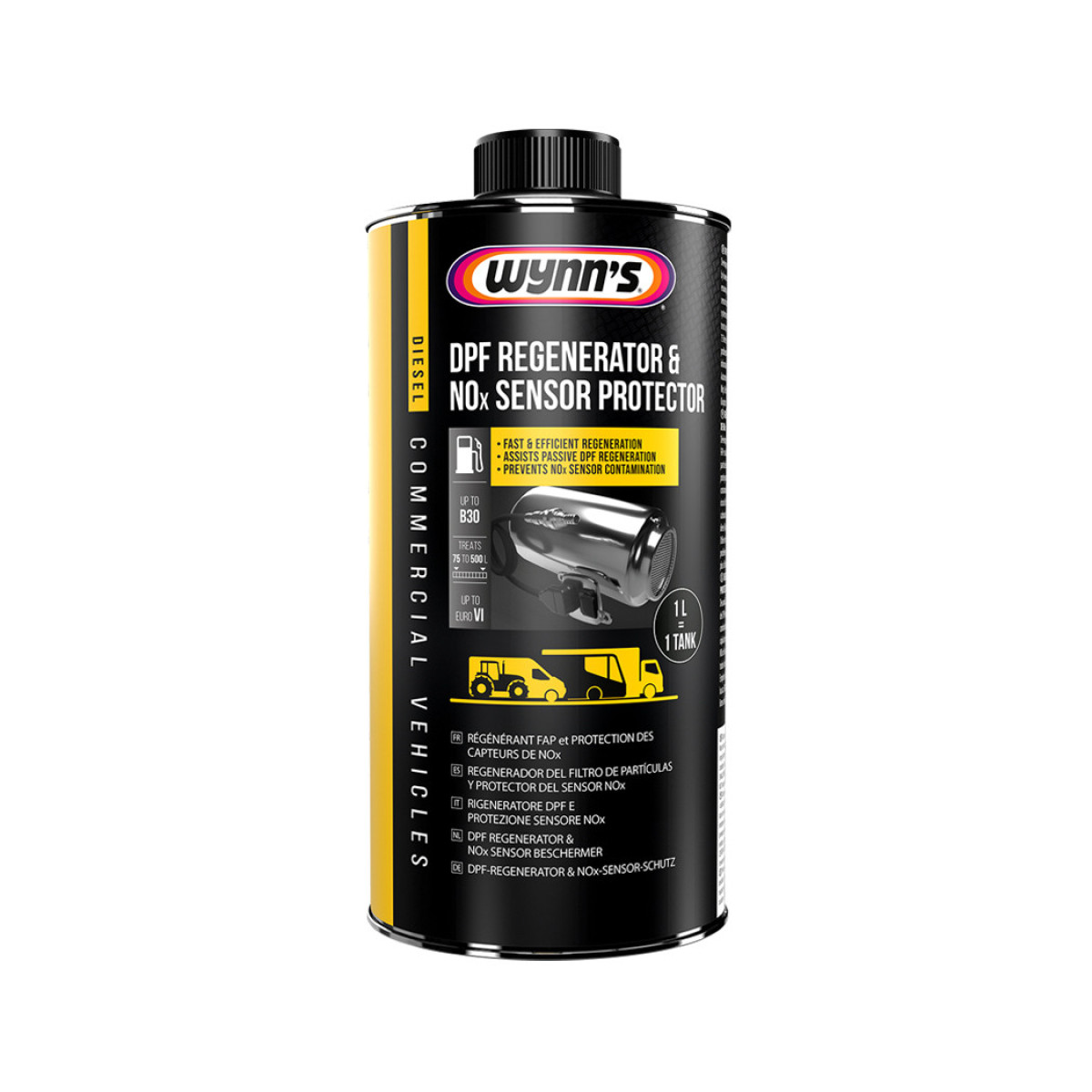WYNNS DPF Regenerator&NOxSensor Protector, Dieseladditiv zur DPF-Regeneration und NOx-Schutz, 1 L