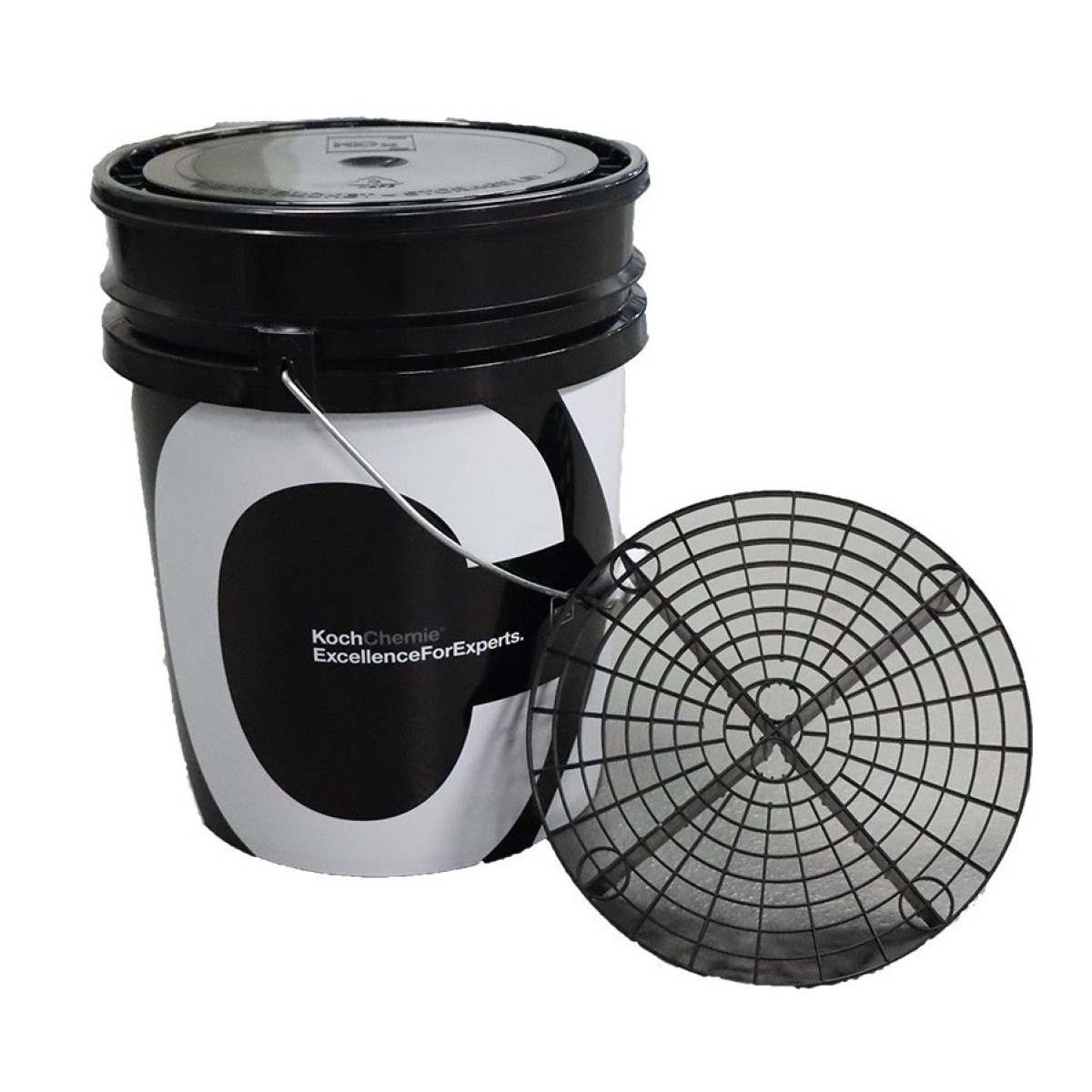KOCH CHEMIE Detailing bucket set, Eimer mit Gitter und Deckel, 20l 