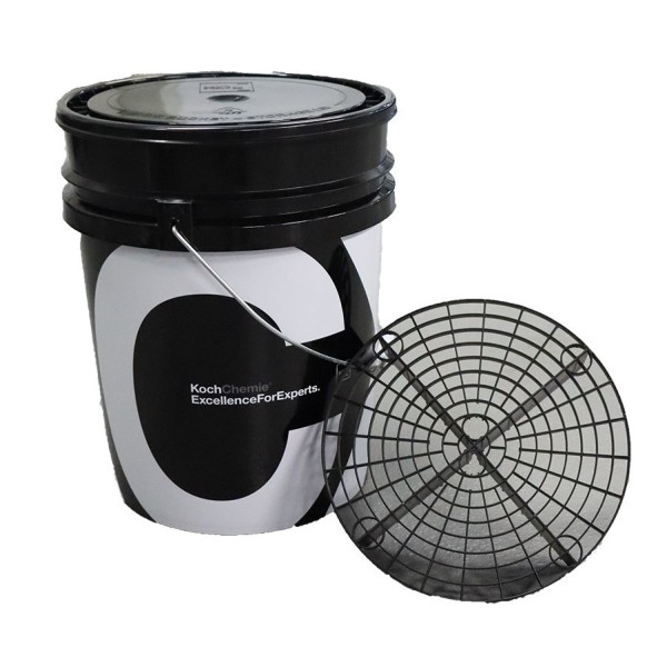 KOCH CHEMIE Detailing bucket set, Eimer mit Gitter und Deckel, 20l 