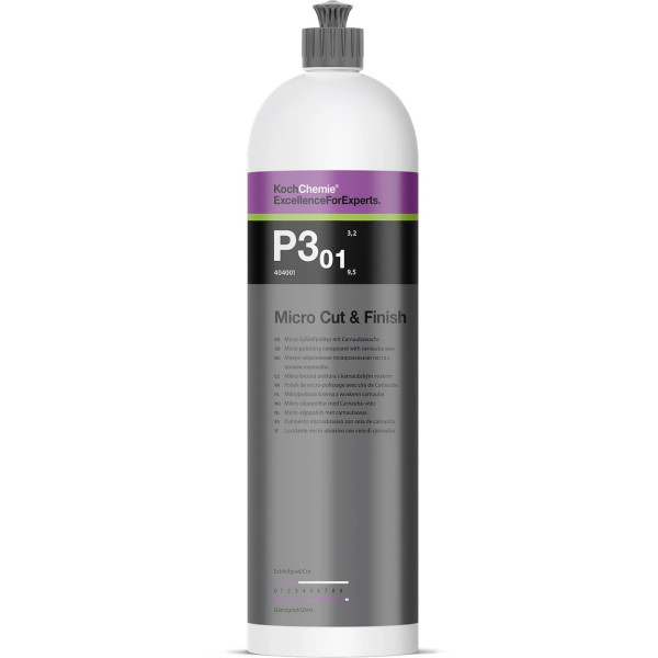 KOCH CHEMIE Micro Cut&Finish P3.01, Polierpaste mit Carnaubawachs, 1L