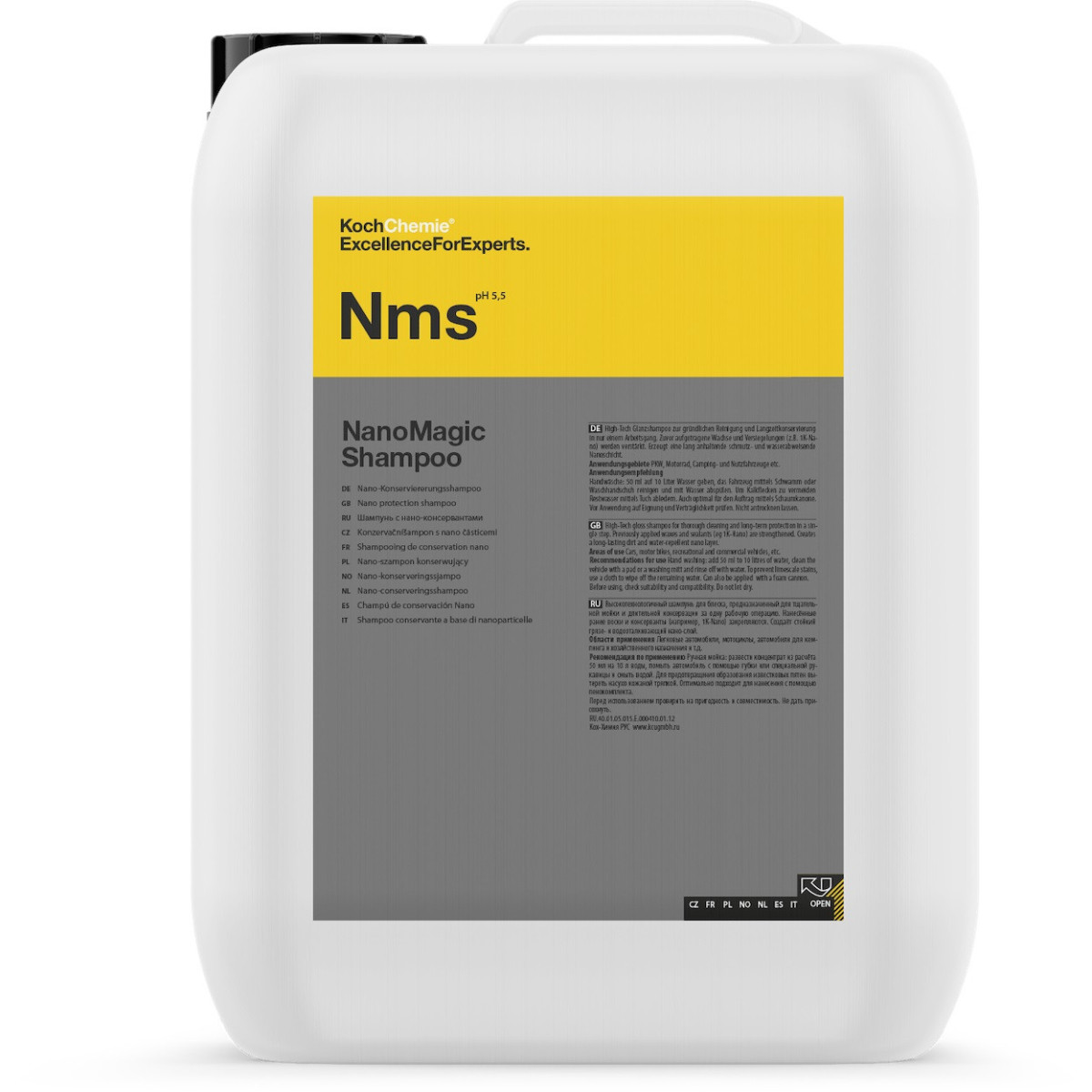 KOCH CHEMIE Nano Magic Shampoo Nms, Shampoo mit Nano, 10L