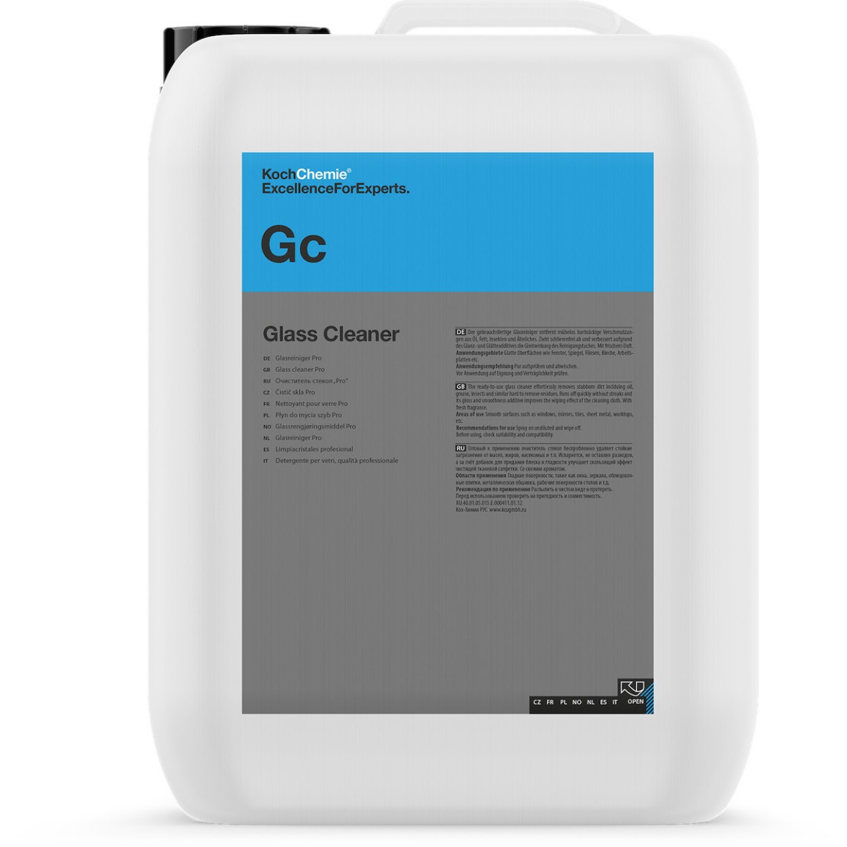 KOCH CHEMIE Glass Cleaner Gc, Glasreiniger, 10L
