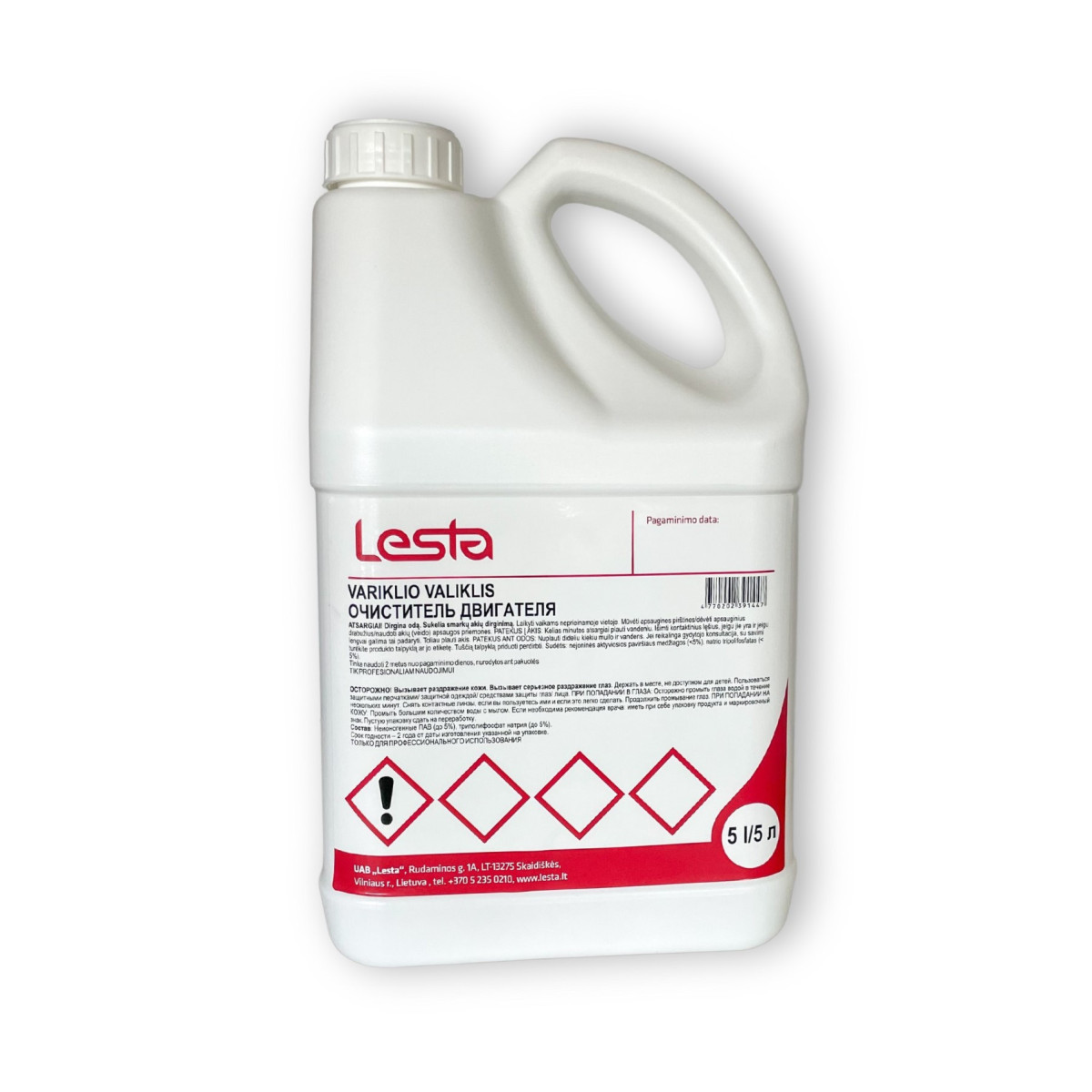 LESTA Concentrated Engine Cleaner, konzentrierter Motorreiniger, 5l