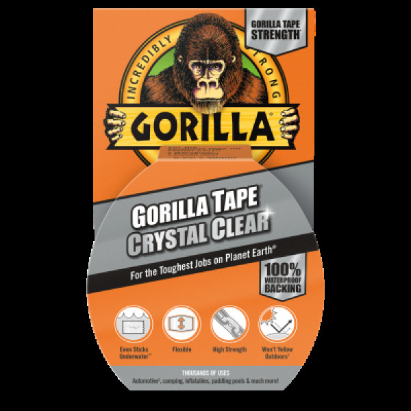 Gorilla Clear Tape 8,2 m x 48 mm, Klebeband, transparent