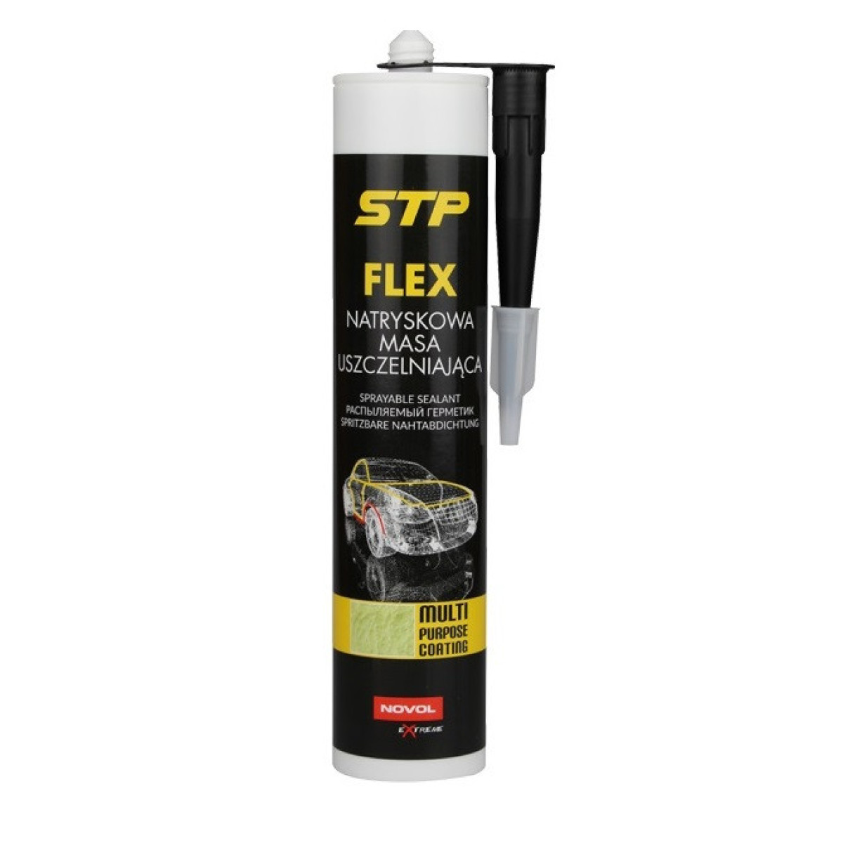 NOVOL Flex Sprayable Sealant Black, sprühbares Dichtmittel, schwarz, 290 ml NOVOL Flex Sprayable Sealant Black, sprühbares Dichtmittel, schwarz, 290 ml