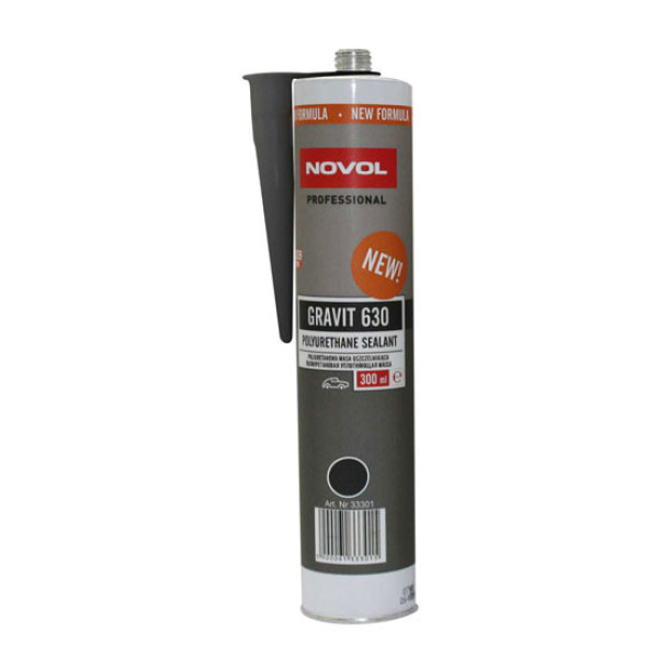 NOVOL Gravit 630 Elastic Polyurethane Sealant - Black, elastisches Polyurethan-Dichtmittel, schwarz, 300 ml