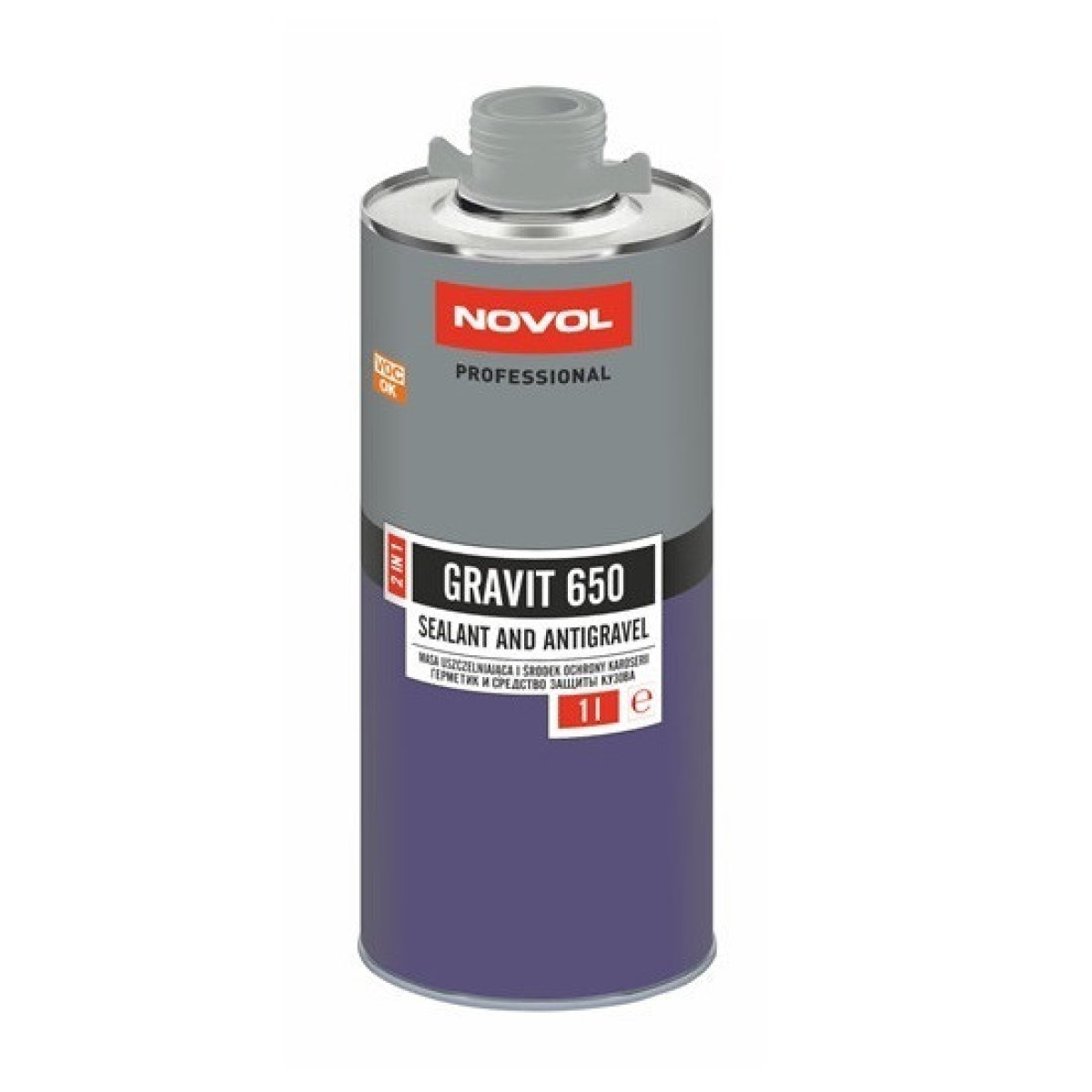NOVOL Gravit 650 Sealant&Antigravel - Grey, Schutzbeschichtung, grau, 1L