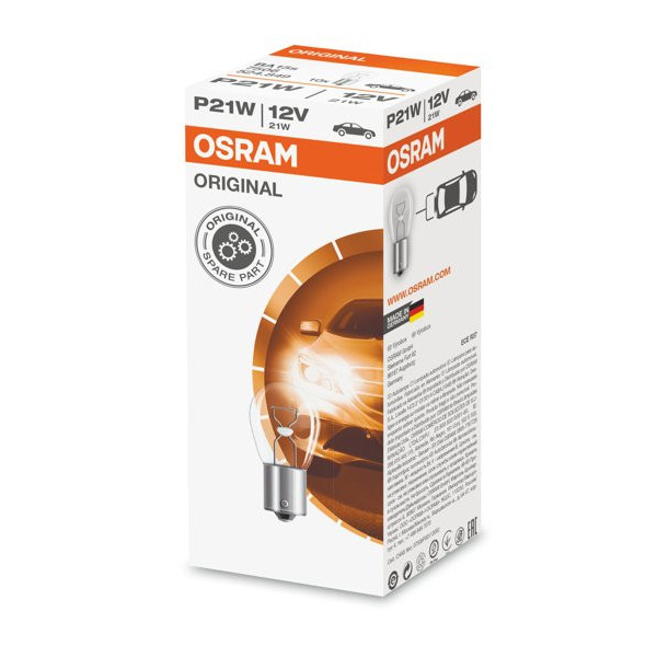 OSRAM Autolampe 21W 12V BA15S, 1 Stück