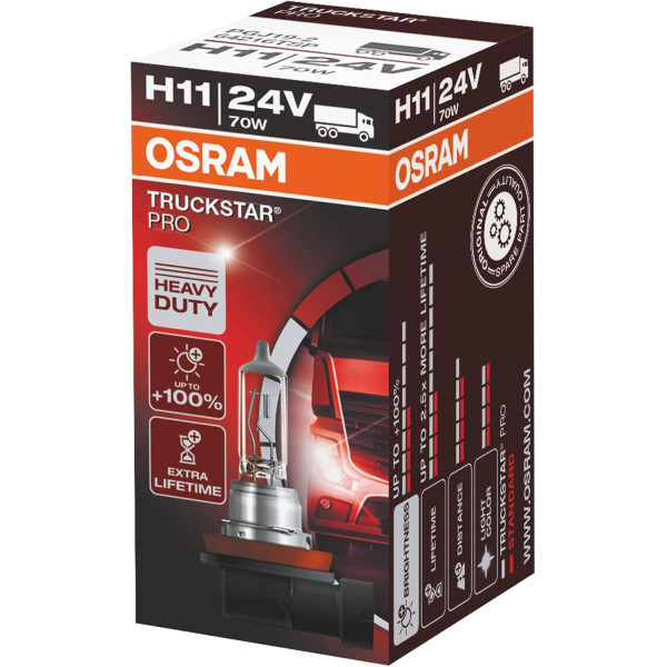 OSRAM Autolampe, 70W 24V H11 PGJ19-2