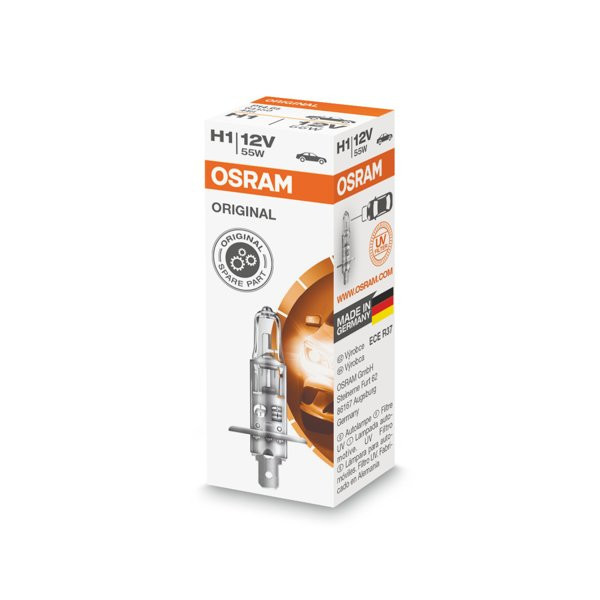 OSRAM Autolampe H1 55W 12V P14.5S, 1 Stück