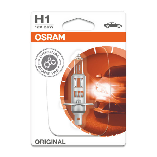 OSRAM Autolampe H1 55W 12V P14.5S, 1 Stück