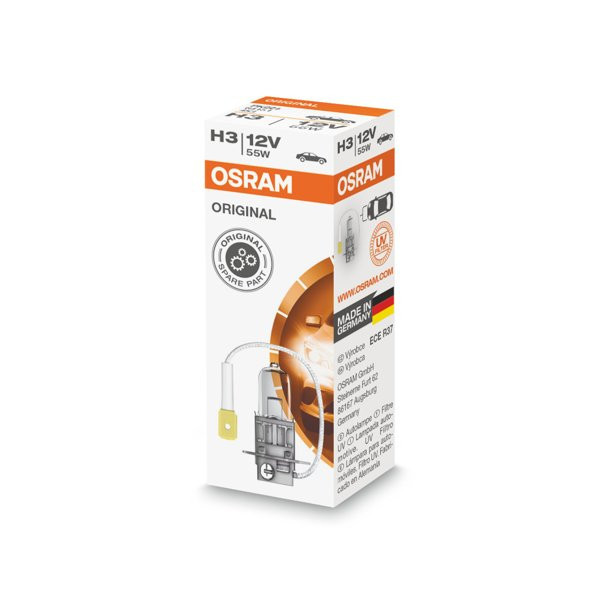OSRAM Autolampe H3 55W 12V PK22S, 1 Stück
