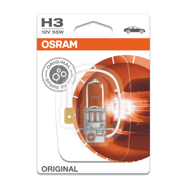 OSRAM Autolampe H3 55W 12V PK22S, 1 Stück