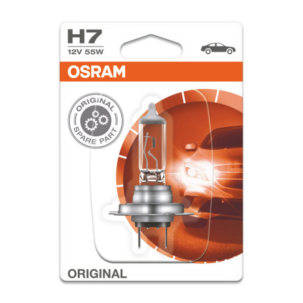 OSRAM Autolampe H7 55W 12V PX26D, 1 Stück