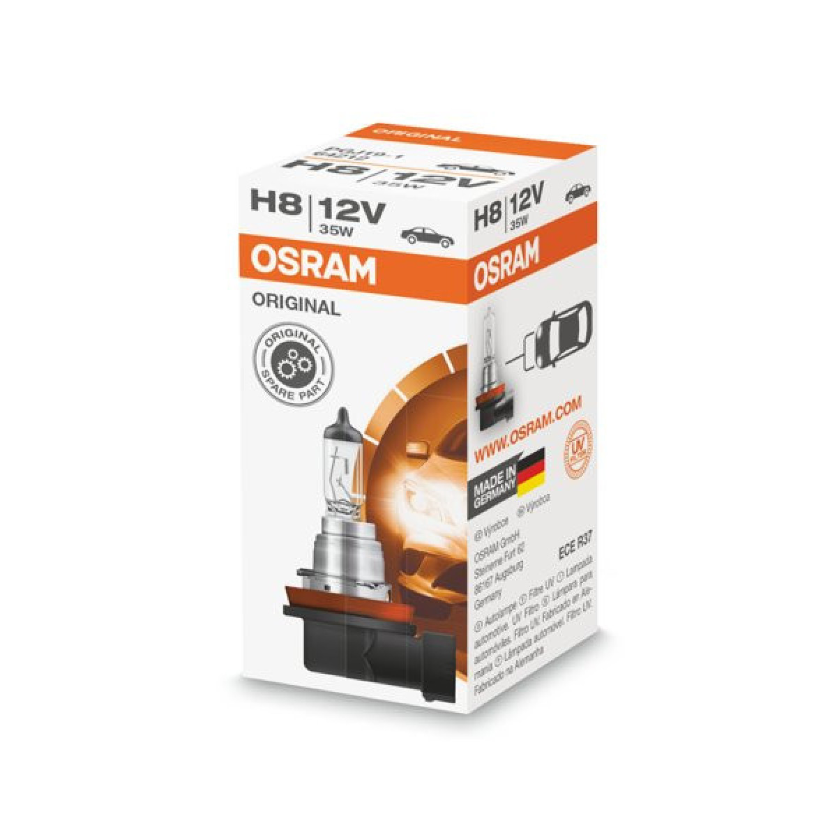 OSRAM Autolampe, H8 35W 12V PGJ19-1, 1 Stück