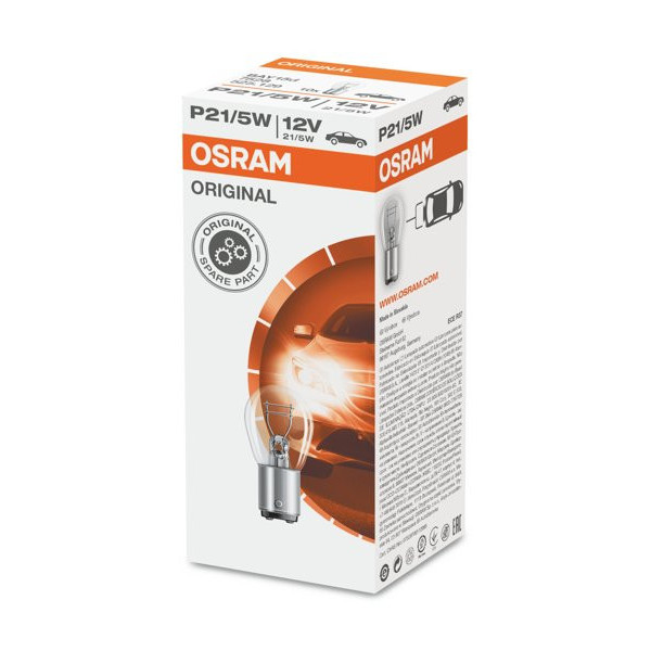 OSRAM Autolampe 21/5W 12V BAY15D, 1 Stück