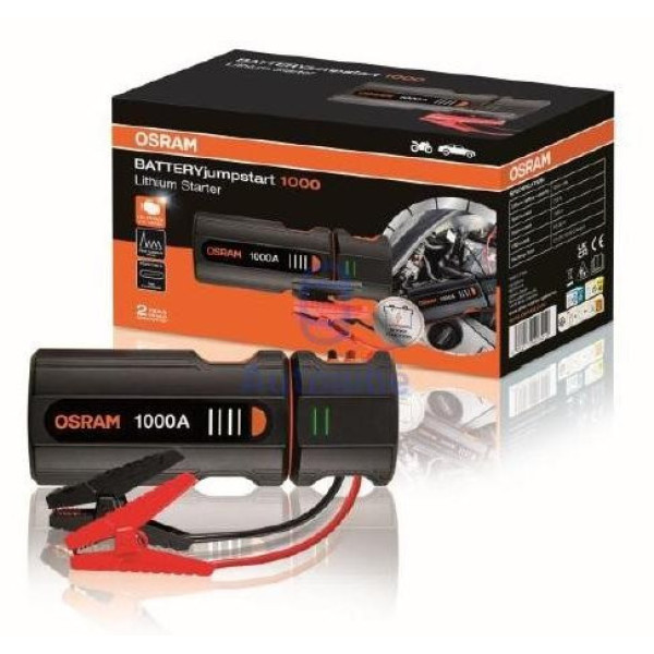 OSRAM Starthilfekabel für Autos, 1000 A, 8000 mAh