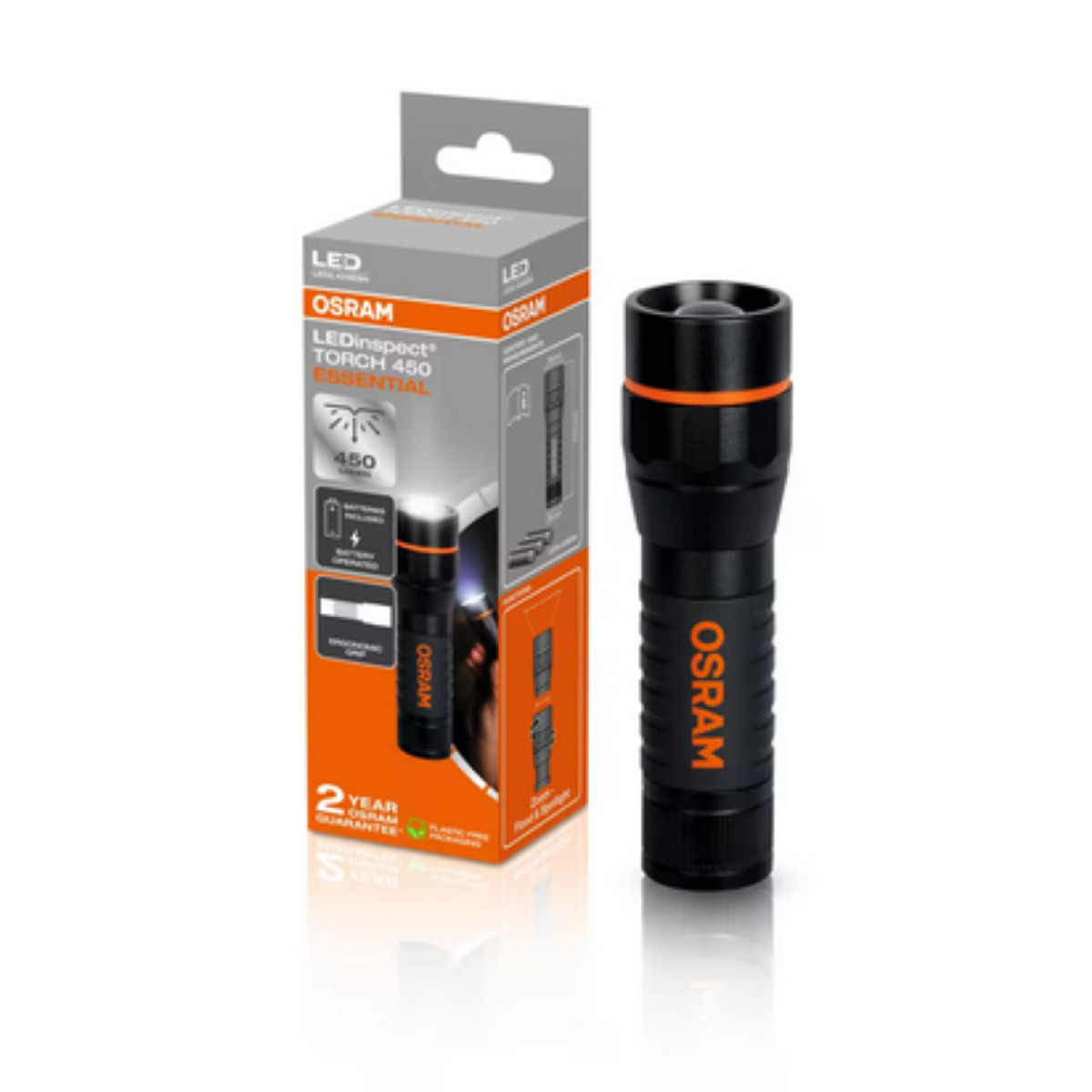 OSRAM LEDinspect Torch 450 Essential LED-Taschenlampe 450/60 lm, 3xAAA