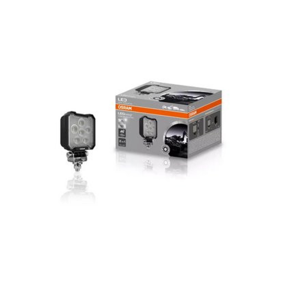 Osram LEDriving® WL VX100-WD, Würfelleuchte, 56 m langer Lichtkegel, 12/24 V, 20 W, 2000 lm