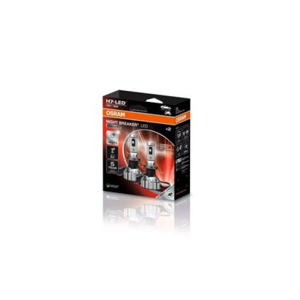 OSRAM Autolampe NIGHT BREAKER LED H7 Straßenzulassung Smart 16W 6000K, 2 Stück