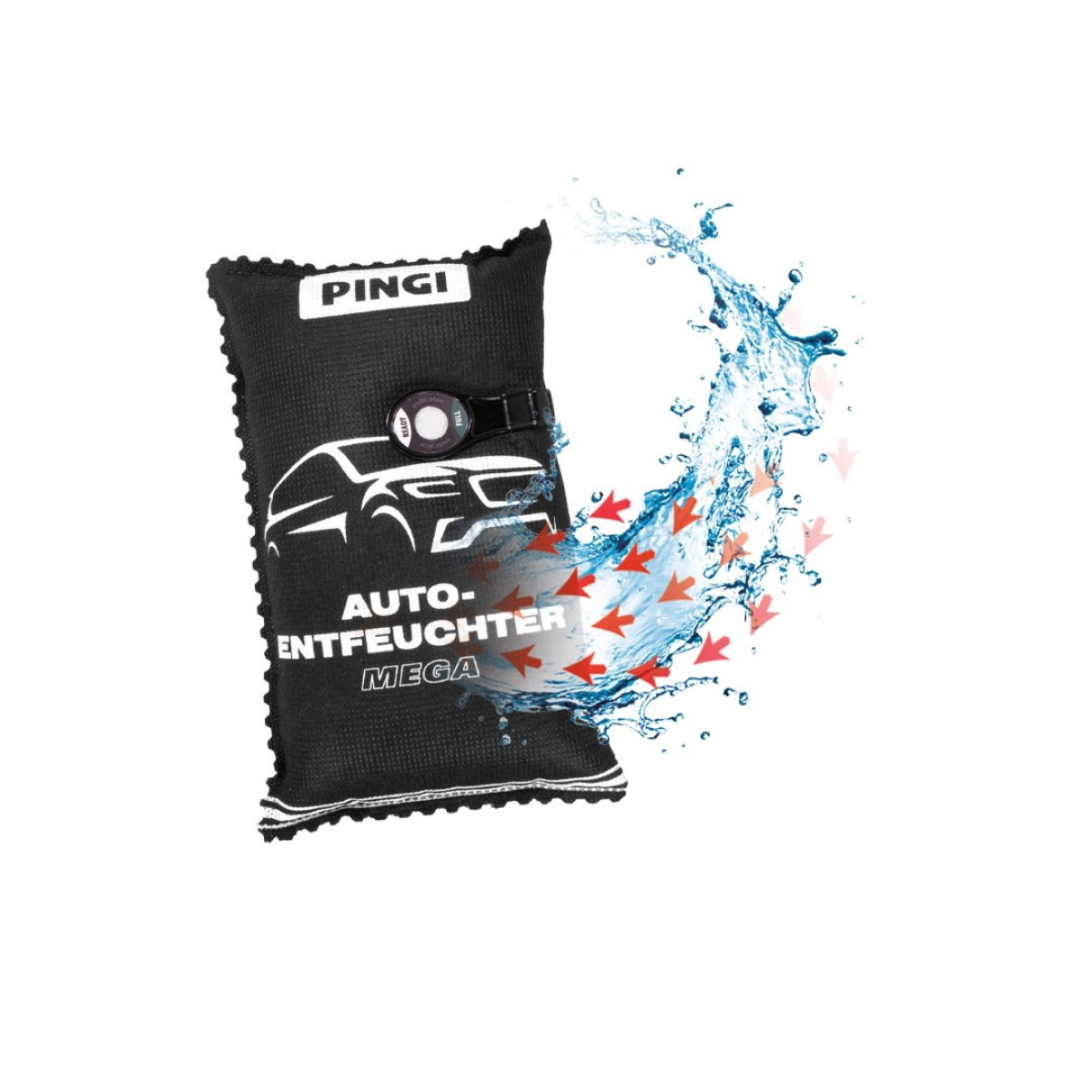 PINGI Car Dehumidifier MEGA, wiederverwendbarer Feuchtigkeitsabsorber, 1 kg PINGI Car Dehumidifier MEGA, wiederverwendbarer Feuchtigkeitsabsorber, 1 kg