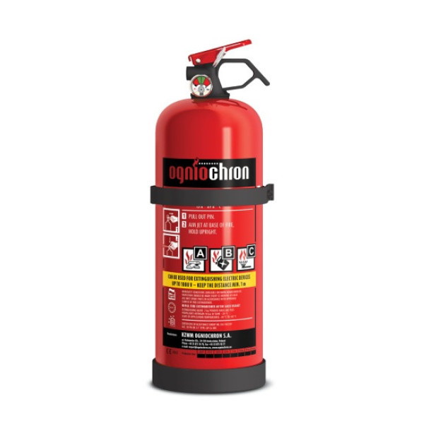OGNIOCHRON Pulverlöscher mit Manometer ABC 2 kg