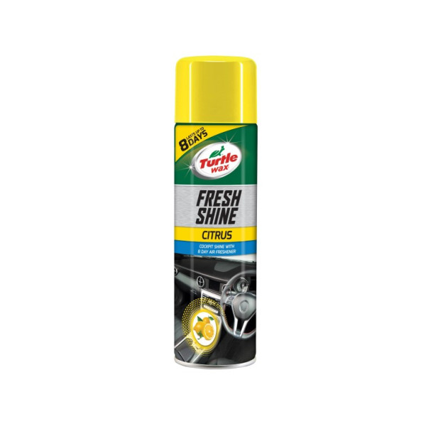 Turtle Wax® Armaturenbrettpolitur mit Lufterfrischer, Zitronenduft, 500 ml