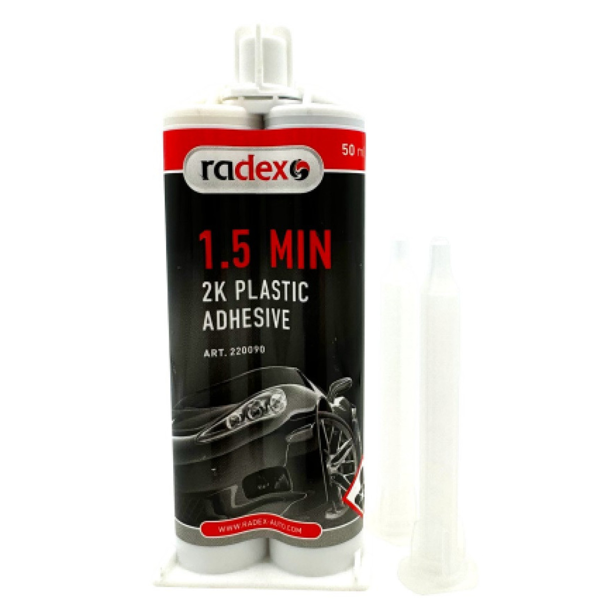 Radex 2K Plastic Adhesive, Kunststoffkleber (90 Sek.), 50 ml