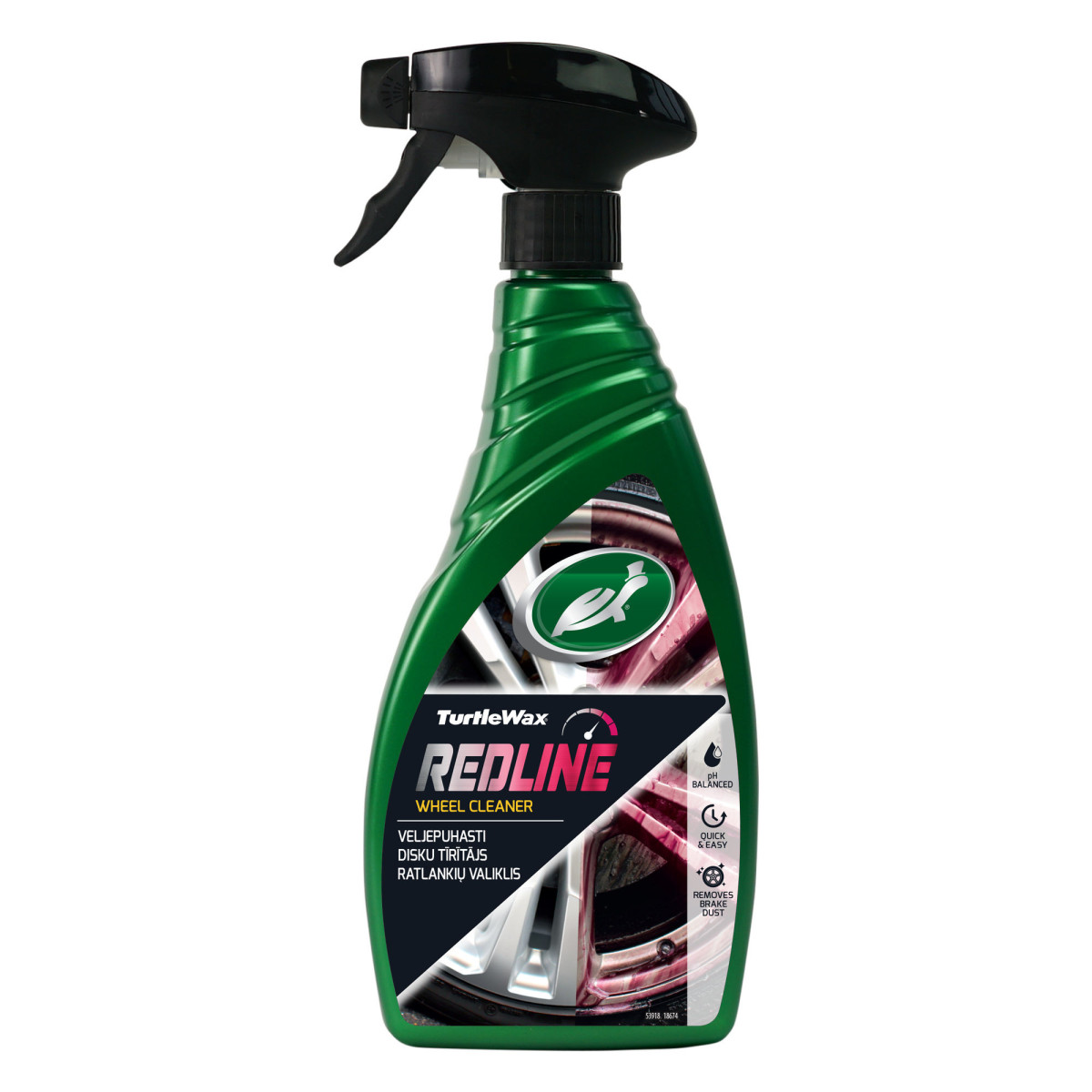 TURTLE WAX Wheel Cleaner Redline, Felgenreiniger, 500 ml
