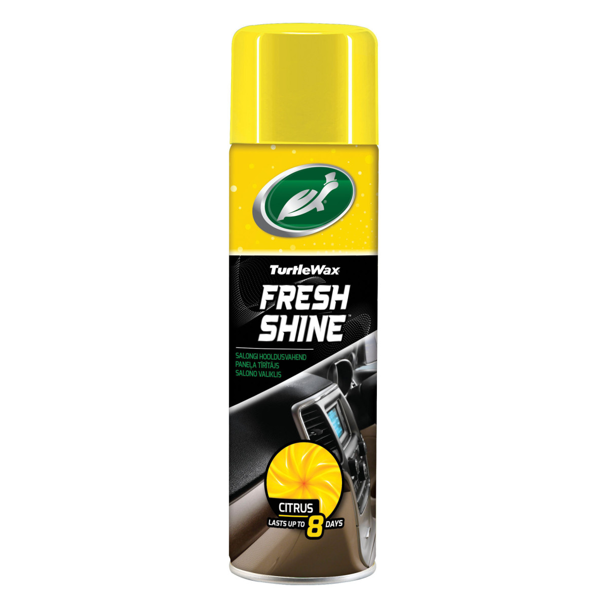 TURTLE WAX Fresh Shine Citrus, Salon-Kunststoffpolitur, Zitronenduft, 500 ml