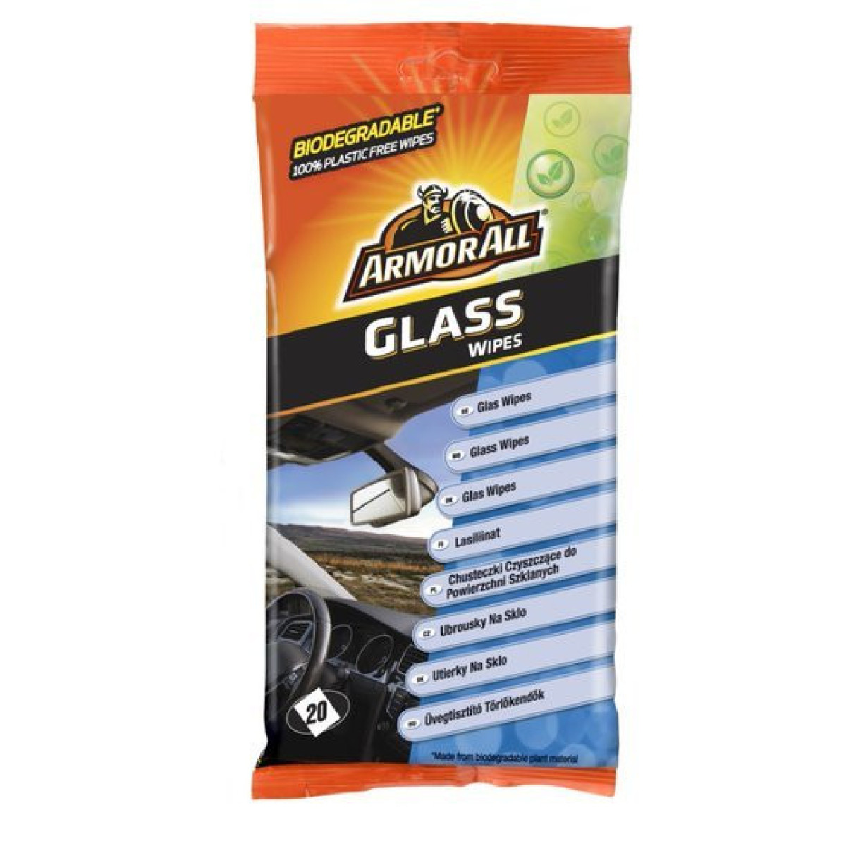 ARMORALL Glass flow wipes, Glasreinigungstücher, 20 Stk.