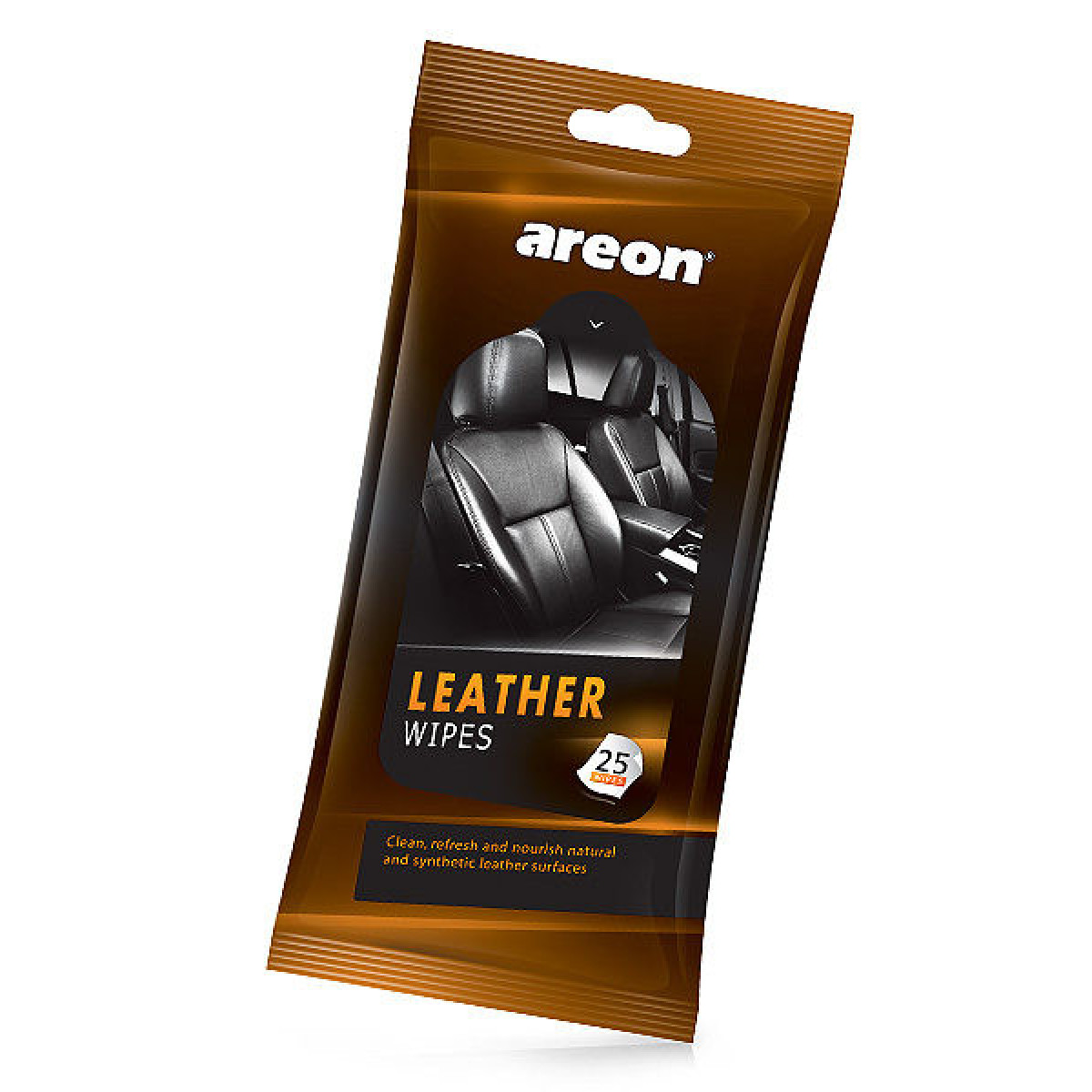 AREON Wipes Leather, Lederreinigungstücher, 25 Stück