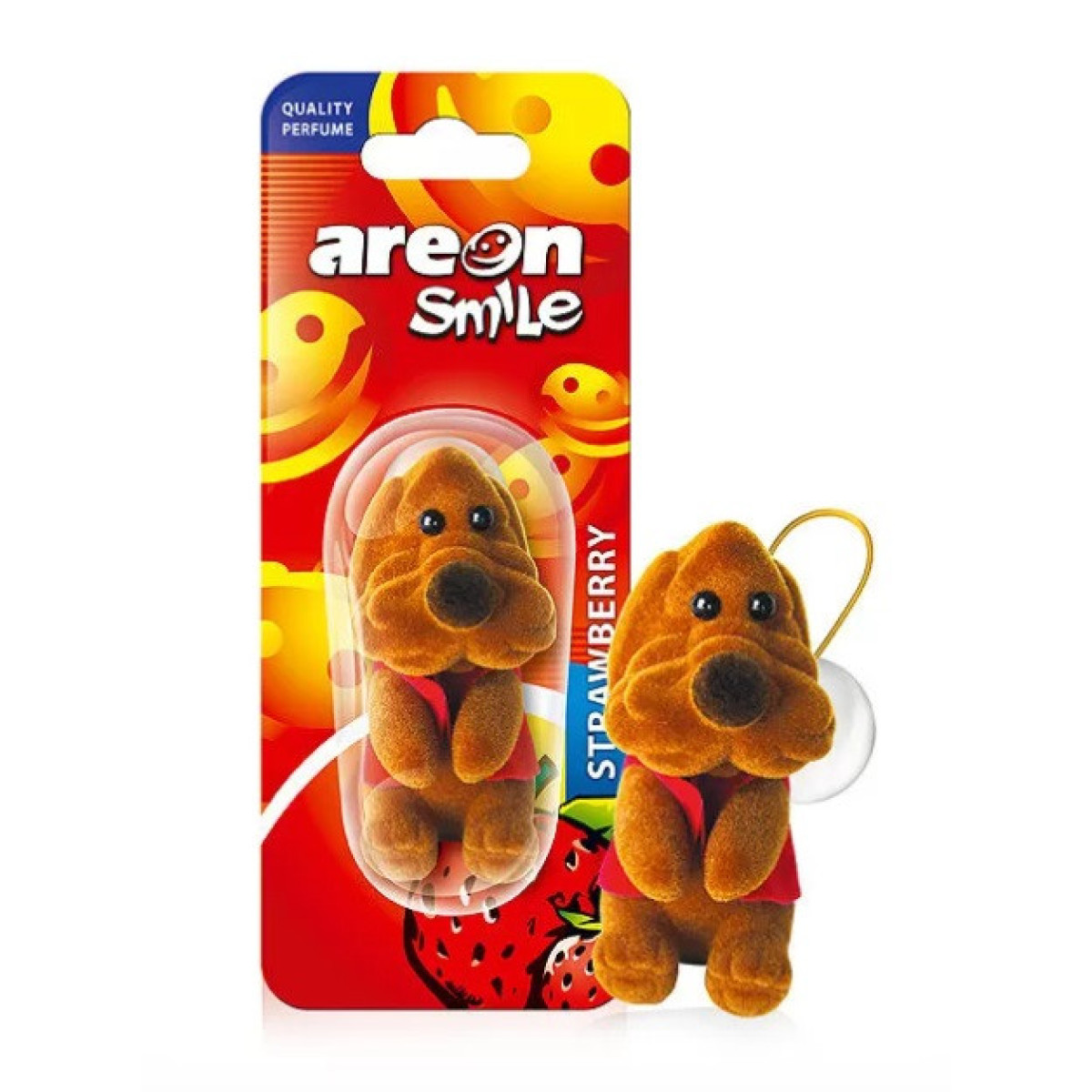 AREON Smile Toy Strawberry / Brown Dog Lufterfrischer