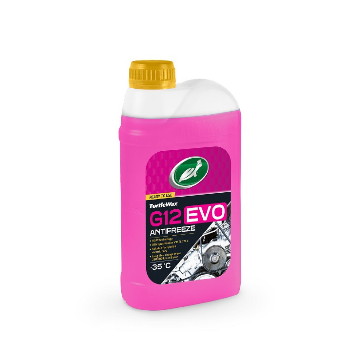TURTLE WAX Antifreeze G12 EVO -35°C, Kühlmittel, 1l