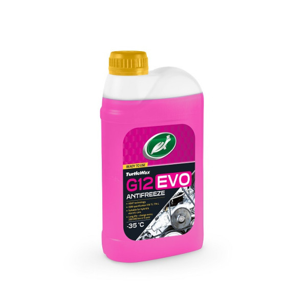 TURTLE WAX Antifreeze G12 EVO -35°C, Kühlmittel, 1l