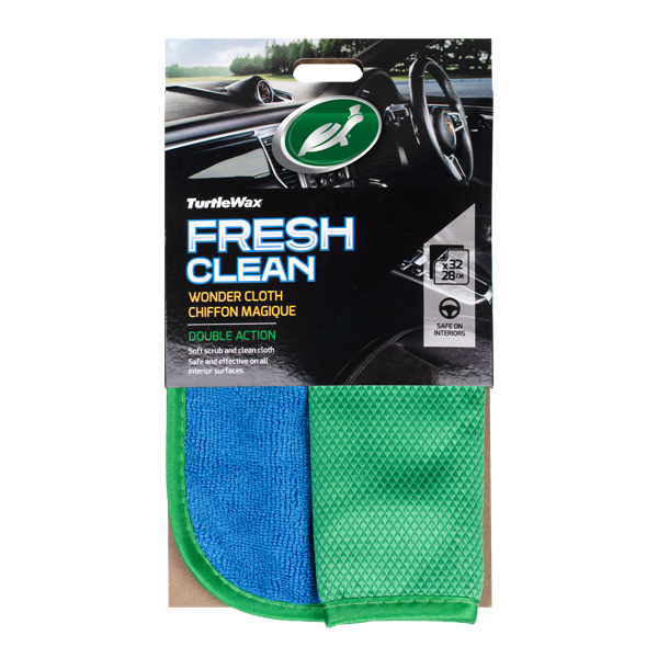 TURTLE WAX Fresh Clean, doppelseitiges Reinigungstuch 32 x 28 cm