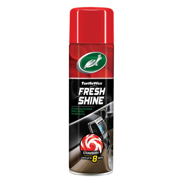 TURTLE WAX Fresh Shine Strawberry, Kunststoffpolitur für den Innenbereich, 500 ml