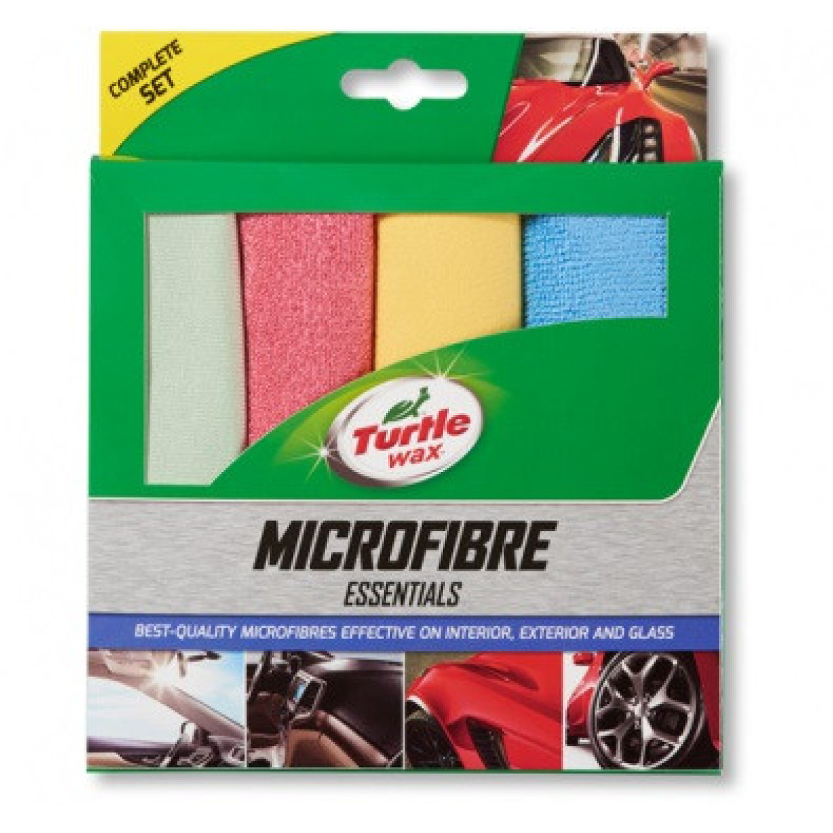 TURTLE WAX Microfiber cloth 4-pack, Mikrofasertuch-Set TURTLE WAX Microfiber cloth 4-pack, Mikrofasertuch-Set