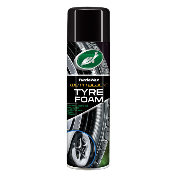 TURTLE WAX Wet N Black Foam, Reifenschwärzungsschaum, 500 ml