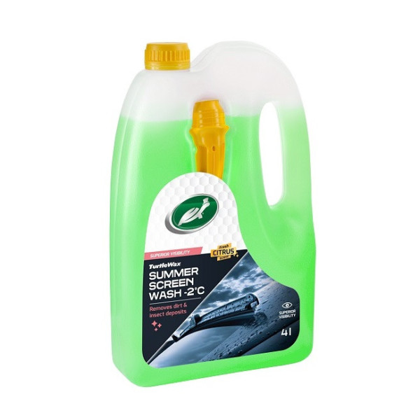 TURTLE WAX Windscreen Washer Fluid -2°C, Scheibenwaschflüssigkeit, 4 L