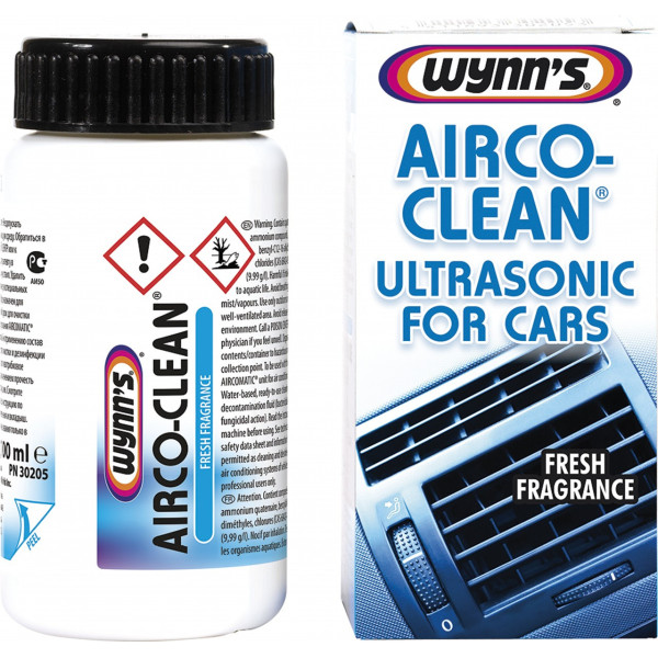 WYNNS Airco-Clean Ultrasonic For Cars, Klimaanlagen-Ultraschallreiniger, 100 ml