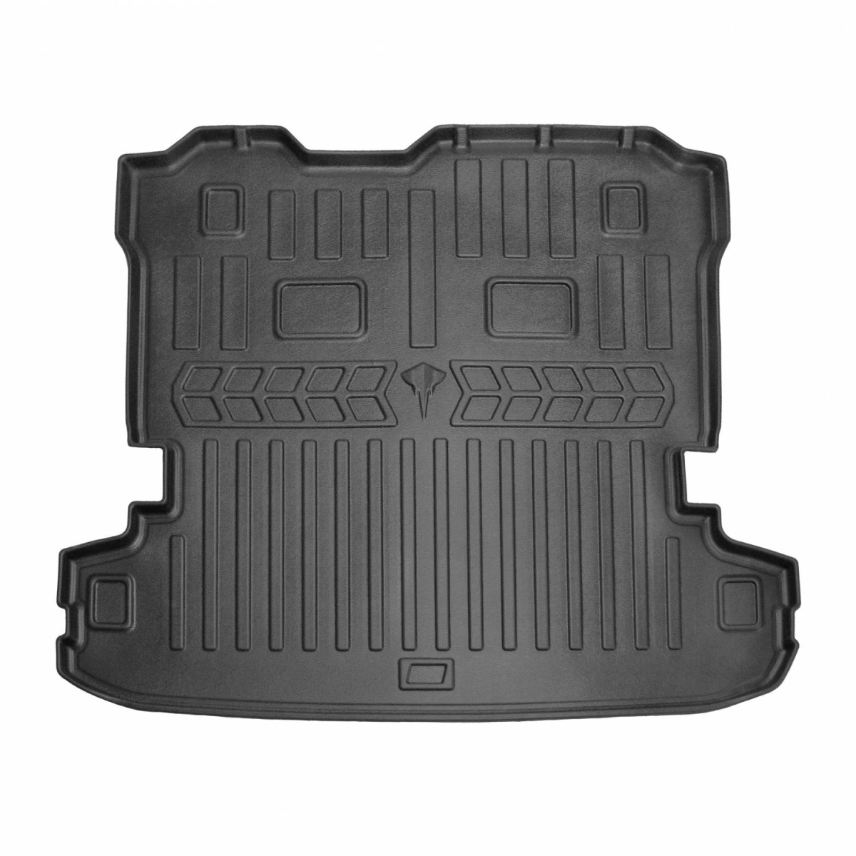 Kofferraummatte aus Gummi MITSUBISHI Pajero Wagon IV V80 2006-2021 (5 of 7 seats used) Kofferraummatte aus Gummi MITSUBISHI Pajero Wagon IV V80 2006-2021 (5 of 7 seats used)
