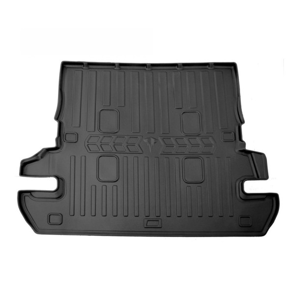Kofferraummatte aus Gummi TOYOTA Land Cruiser 200 2007-2021 (7 seats, 5 seats used)